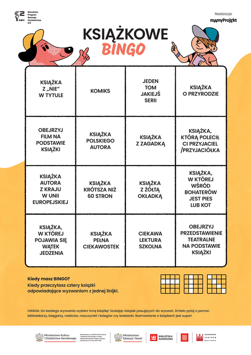 Książkowe Bingo