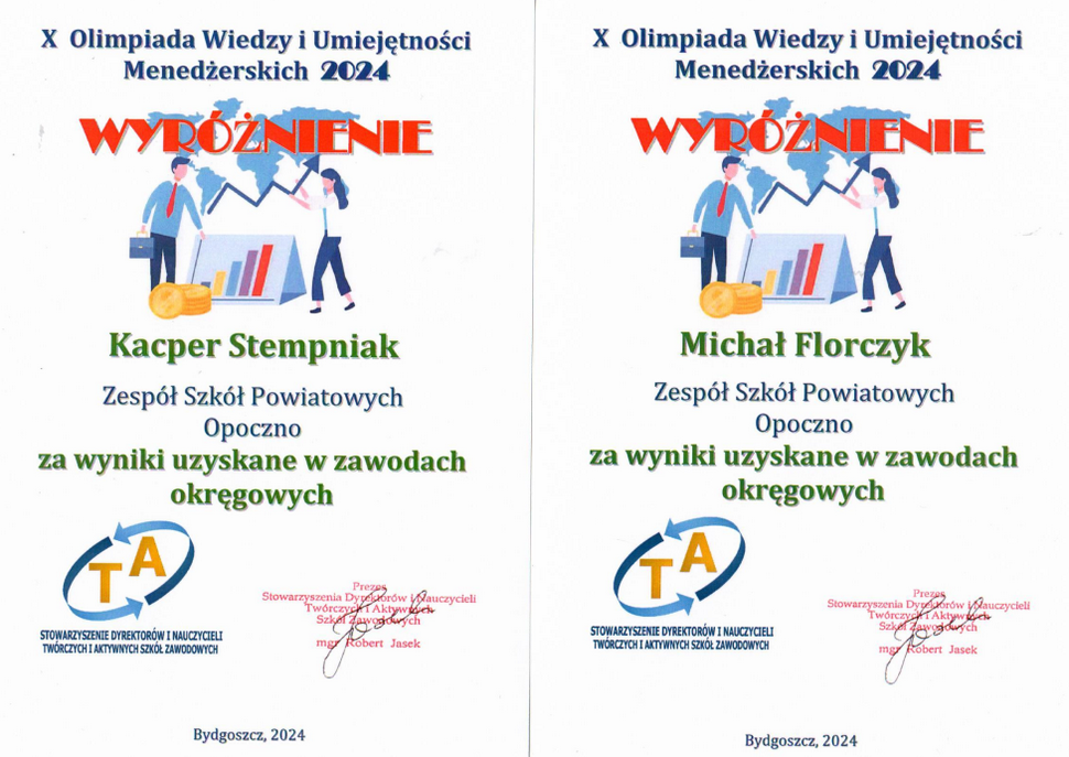 X Olimpiada Wiedzy i Umiejętności Menedżerskich