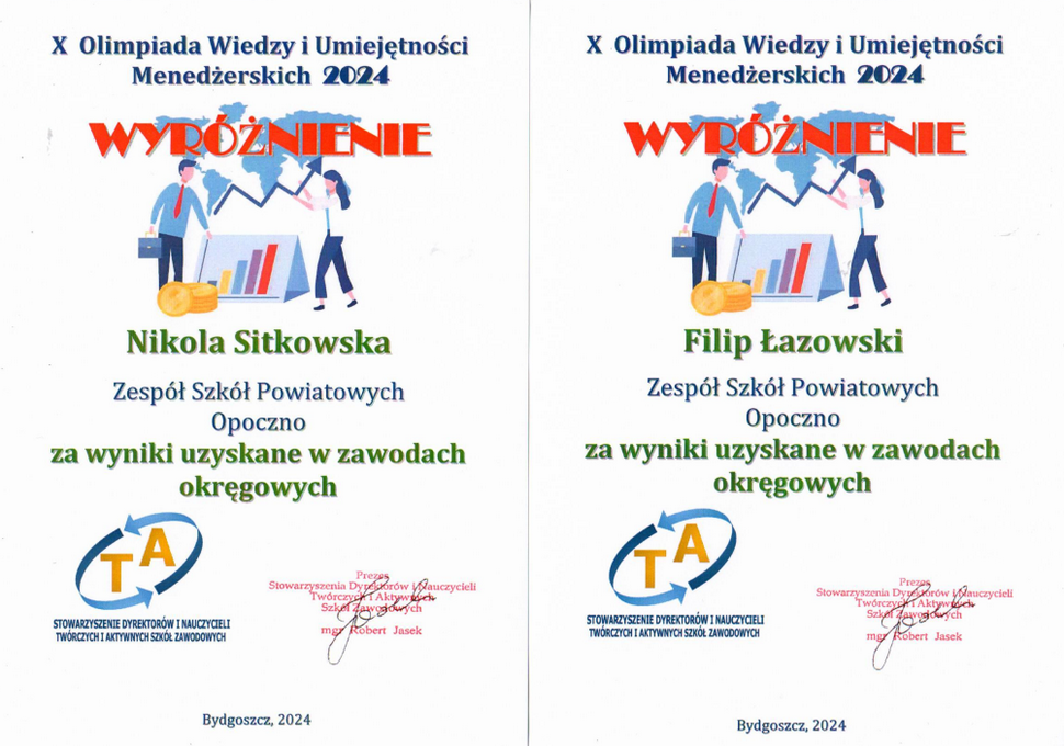 X Olimpiada Wiedzy i Umiejętności Menedżerskich