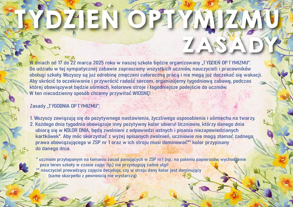 Tydzień Optymizmu 2025