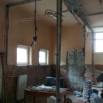 Zdjęcie nr 6. Roboty rozbiórkowe w pomieszczeniu na potrzeby socjalne w Specjalnym Ośrodku Szkolno-Wychowawczym Centrum Edukacji i Rozwoju im. św. Jana Pawła II w Opocznie.
