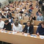 Uczniowie Naszej Szkoły biorący udział w Ogólnopolskim Wielkim Teście Wiedzy Geograficznej w Toruniu