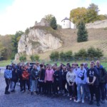 Uczniowie klasy 4EŻP oraz przedstawiciele Samorządu Uczniowskiego na wycieczce