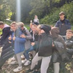 Uczniowie klasy 4EŻP oraz przedstawiciele Samorządu Uczniowskiego na wycieczce