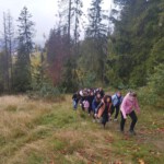 Uczniowie klasy 4EŻP oraz przedstawiciele Samorządu Uczniowskiego na wycieczce