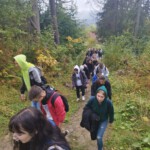 Uczniowie klasy 4EŻP oraz przedstawiciele Samorządu Uczniowskiego na wycieczce