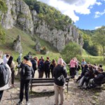 Uczniowie klasy 4EŻP oraz przedstawiciele Samorządu Uczniowskiego na wycieczce